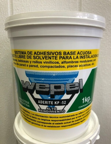 Adhesivo Wepel Kp 52 Al Agua Para Pisos X 1 Kg Decostock