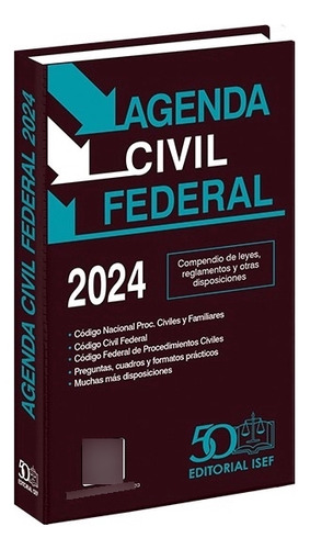 Agenda Civil Federal 2024 - Ediciones Fiscales Isef