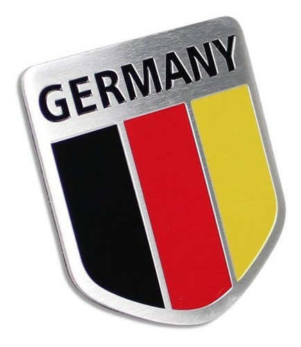 Genérico Metal De Aleación Coche Alemán Bandera De Alemania 