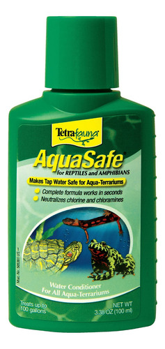 Tetra Acondicionador De Agua Fauna Aquasafe Para Reptiles Y