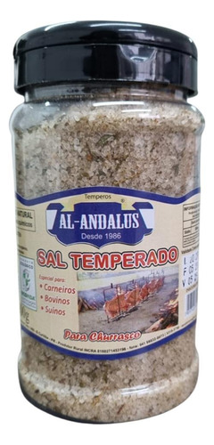 Sal Temperado Para Churrasco Puro Orgânico Al Andalus 500g