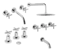 Comprar Combo Griferías Hydros Novara Ducha Bidet Lavatorio Pared