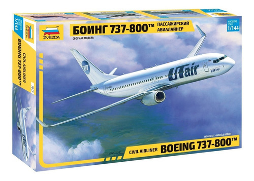 Boeing 737 - 800 By Zvezda # 7019 1/144