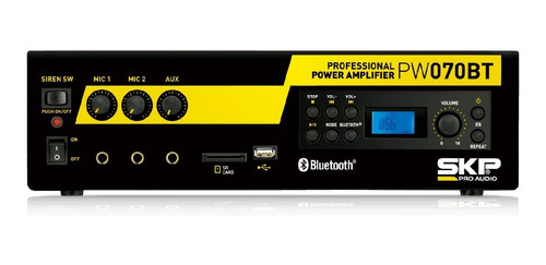 Potencia Amplificador Skp Pw-070bt 80w Usb Bluetooth
