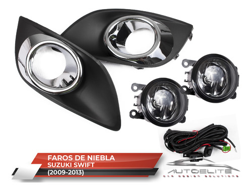 Kit Faros Niebla Suzuki Swift 2012 2013 Biseles Y Switch