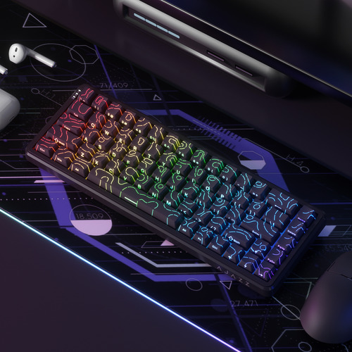 Teclado Mecánico Ak680 Max Rgb 8k Eje Magnético Para Deporte