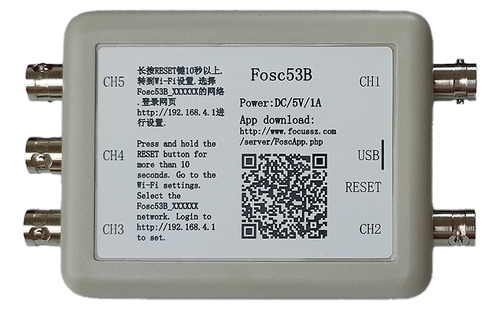 Osciloscopio Usb Inalámbrico Fosc53b Wi-fi De 5 Canales Dat