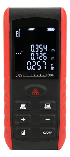 Telémetro Láser Digital Kxle60 Lcd De Distancia Portátil