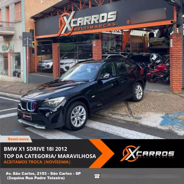 BMW X1 SDRIVE18i TOP 2.0 AUTOMÁTICA 2012- ACEITAMOS TROCA