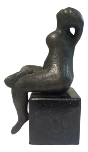 Héctor Carybé, Escultura Em Bronze 24x13x09cm Fora A Base B8 Verde-escuro (Usado)