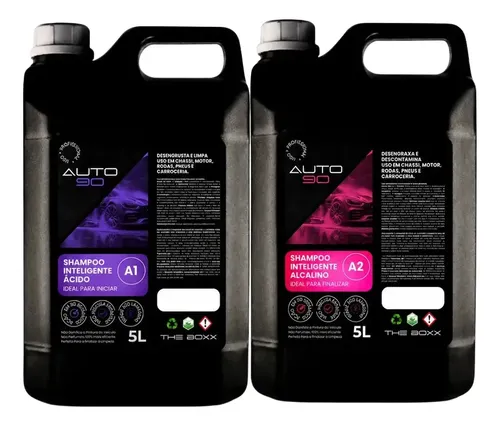 Shampoo Automotivo Auto90 - 10l - Limpeza Pesada A1 + A2