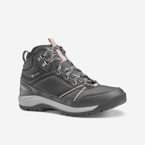 Botas Trekking Impermeables Mujer Nh150 Mid Gris Quechua