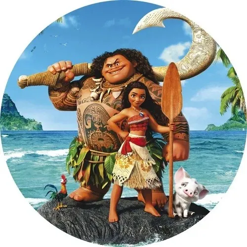 comprar Painel Redondo Moana 50x50 Tecido Sublimado Com Elástico