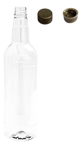 40 Garrafas 900ml Frasco Pet Cristal Lisa Com Tampa