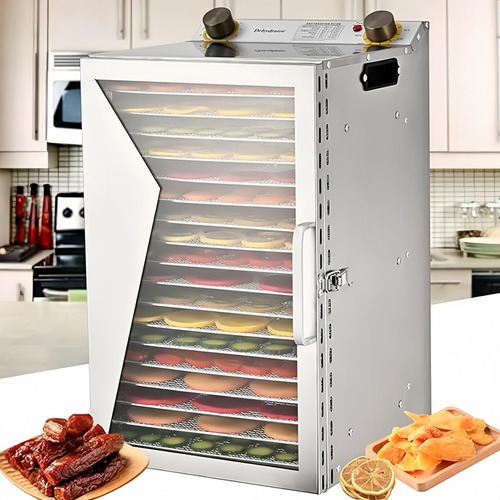 Deshidratador Eléctrico 18 Bandejas Alimento Fruta Carnes