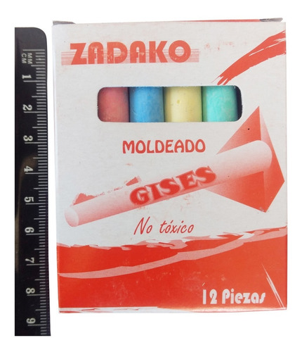 2 Caja 12 Gises Colores Pastel, Secos