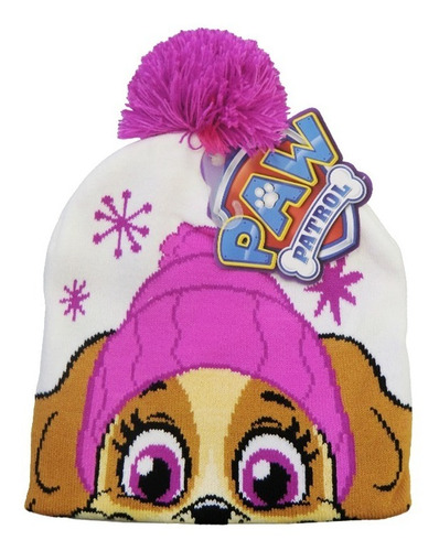 Gorro De Lana Con Pompón Infantil Paw Patrol Oficial