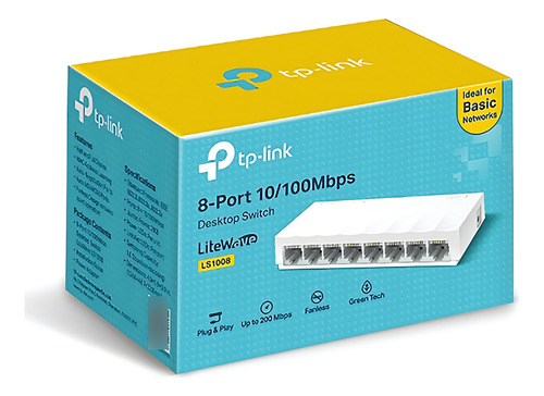 Switch Para Escritorio 8 Puertos 10/100mbps