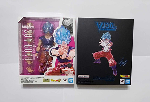 Figura Muñeco Dragon Ball Z Super Heroes Goku Blue Kaio Ken (Reacondicionado)