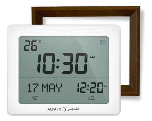 Reloj Despertador Alfajr Cf-19 Digital Clásico, Marco Marron