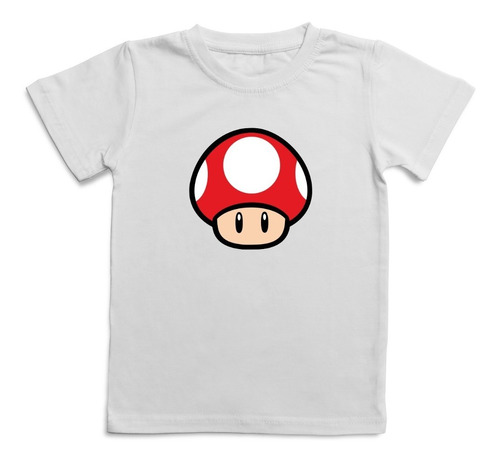 Polera Niños Toad Super Mario Gamer  100% Algodón Gme33