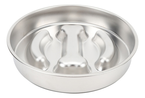Comedero Para Comida Lenta Para Perros, Acero Inoxidable, 2