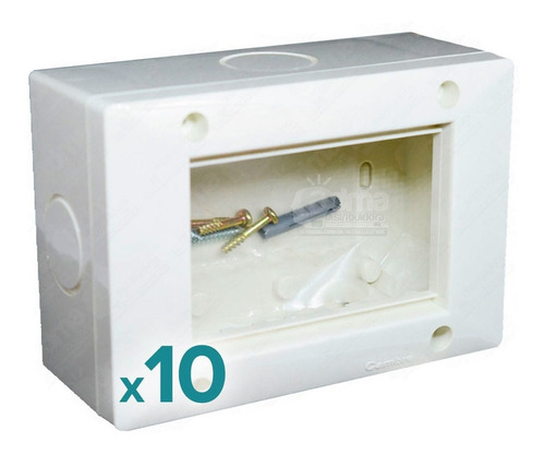 Caja Exterior Cambre 4264 4 Módulos Blanca Pack X10 Calidad