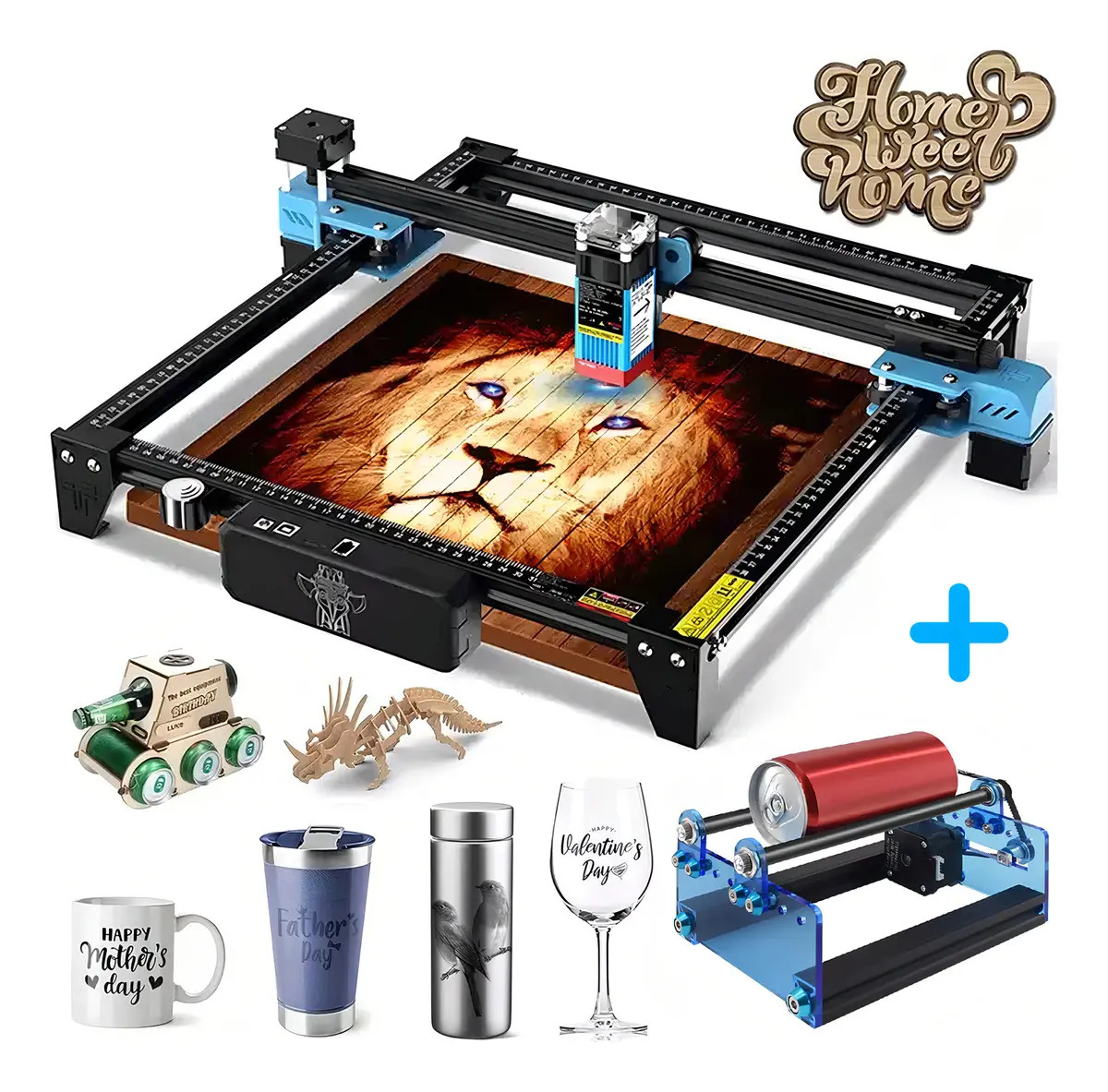 Máquina de Gravação e Corte Laser Two Trees TTS-55 Pro 30cm 40W