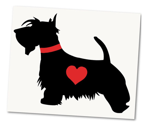 Calcomania Scottish Terrier Adhesivo Para Vehiculo Sticker