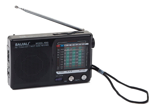 Radio Am/fm De Bolsillo Estilo Vintage Con Antena 