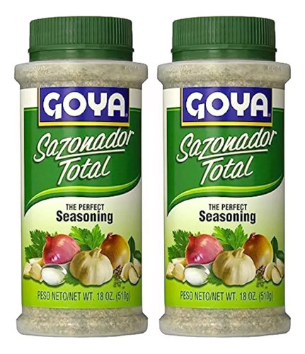 Paq2 Sazonador Total Marca Goya Total Perfect Seasoning 510g