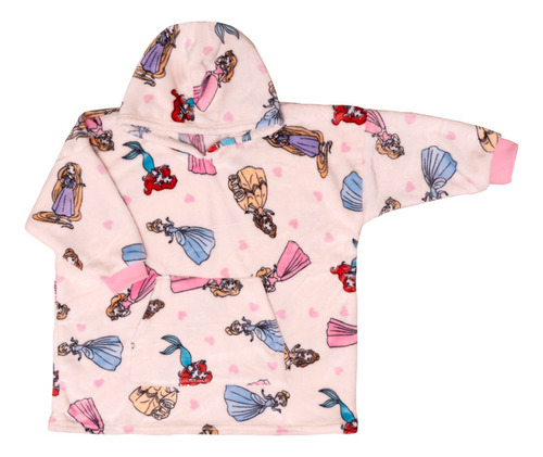 Sudadera Cobija Afelpada Niña Disney Princess Calientita 