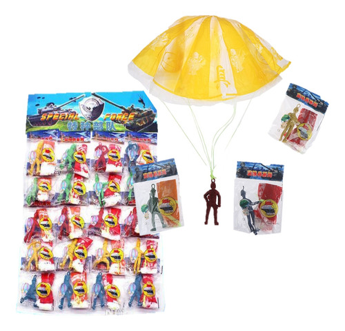 40 Muñecos Paracaidista Juguete Piñata Bolo Fiesta Premio