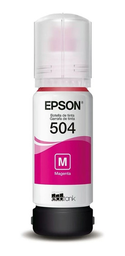 Refil De Tinta Epson 504 Magenta T504320-al 70ml