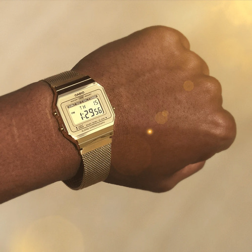 Reloj Hombre Casio A-700wmg-9a Digital Dorado Dorado