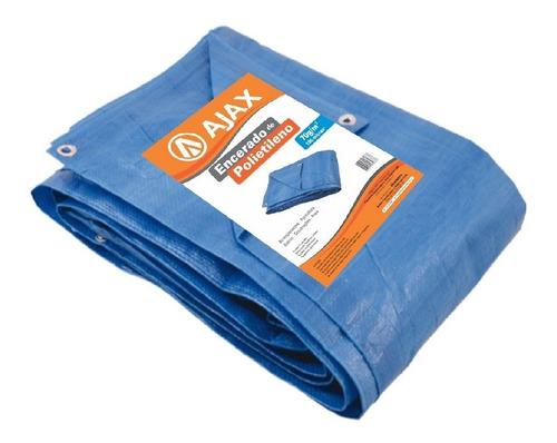 Lona Azul Reforçada 4x4 Metros 100 Micras Ajax