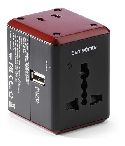 Samsonite World Wide Power Adapter Adaptador Tarjeta Red