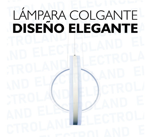 Imagen 9 de 10 de Lampara Led Colgante 125w Diseño Elegante Cálida / Fría Led