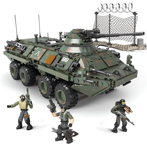 Lekebaby Military Trucks, Army Armored Vehicle Building Set
