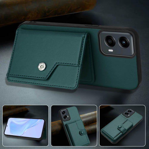 Compatible Funda Rfid Con Bolsa De Tarjetas For Motorola Edge 50 Pro P