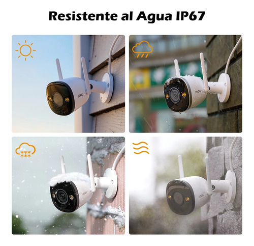 Cámara Wifi Imou Bullet 2e 5mp K3dn-5h0wf 3k Ip67 - Blanco