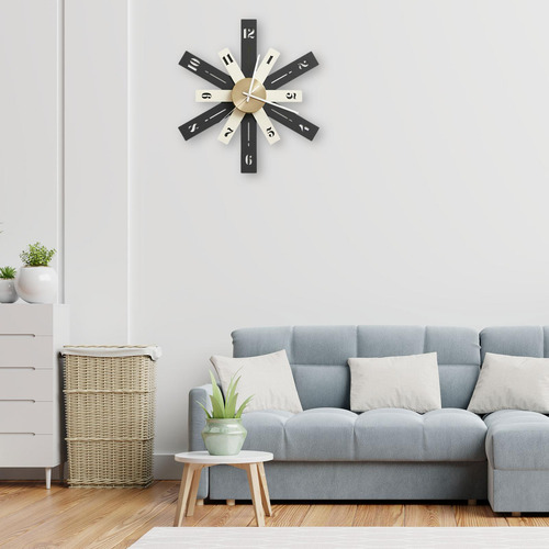 Reloj De Pared Moderno Minimalista Verde Oscuro