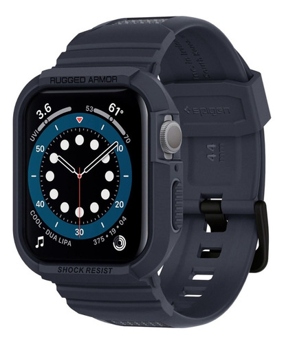 Case Spigen Rugged Armor Pro Para Apple Watch 7 8 45mm Navy