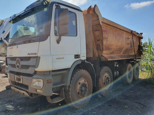 Imagem 7 de 15 de Mercedes-benz Actros 4844 8x4 Ano 2014 Caçamba Total 3