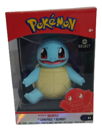 Imagem 3 de 10 de Pokemon Figura De Vinil Squirtle Jazwares Licenciado