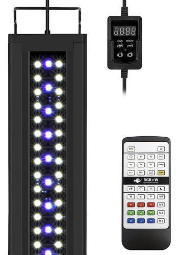 Rgbw - Luz Led Para Acuario 24/7 Con Controlador, Luz De Esp