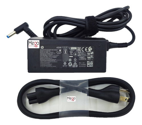 Cargador Original Hp Punta Azul 19.5v/2.31a/45w/ 4.5mmx3.0mm