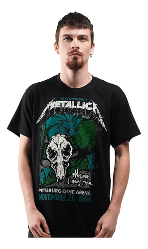 Camiseta Metallica Tour 91 Civic Arena Rock Activity