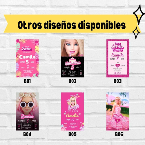 Invitación Digital De Barbie Personalizada