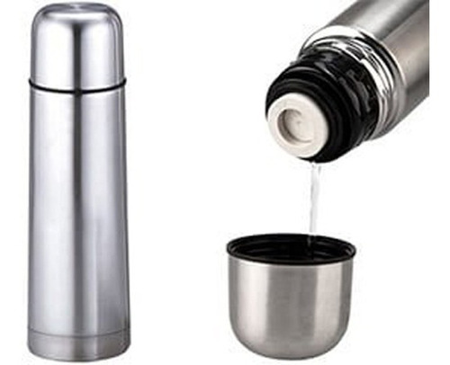 Imagen 2 de 2 de Set Matero Negro Kit Equipo Completo Termo 1 Litro Acero